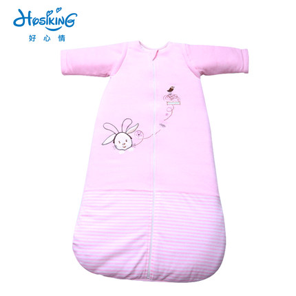 好心情 天鹅绒婴儿睡袋 春秋款宝宝儿童婴幼儿