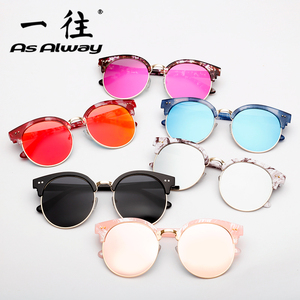 超大框偏光太阳镜女潮2022新款大脸眼镜半框眼睛防紫外线开车墨镜