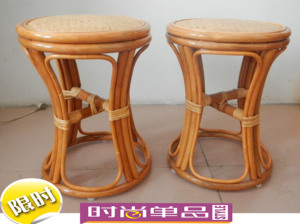 促销藤腰凳换鞋凳梳妆凳古凳小蛮腰凳子藤腰鼓凳BB凳儿童凳