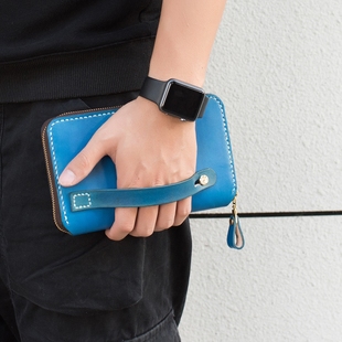 钱包 商务长款 2019切線派TANGENT LINEAR皮真多功能拉链手拿男款