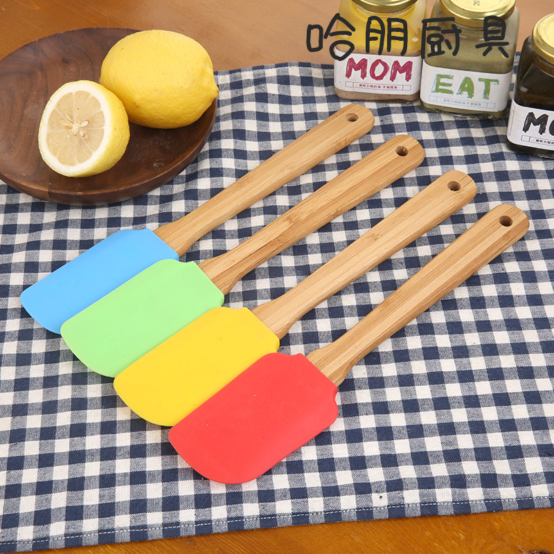 Baking Tools Halpern silica gel Wooden handle scraper High temperature resistance rubber Cake Decorating cream Spatula Stripping knifein the Kitchen/Cooking utensils , Barbecue/Bakeware , Baking DIY Appliance , Other baking utensils  category - from Buy2taobao.com to provide professional Taobao agent buy service