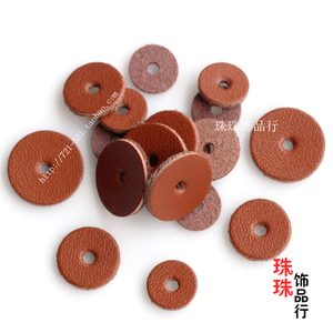 DIY手串念珠配件6-12m精品牛皮垫片牛皮垫子金刚星月菩提百搭隔片