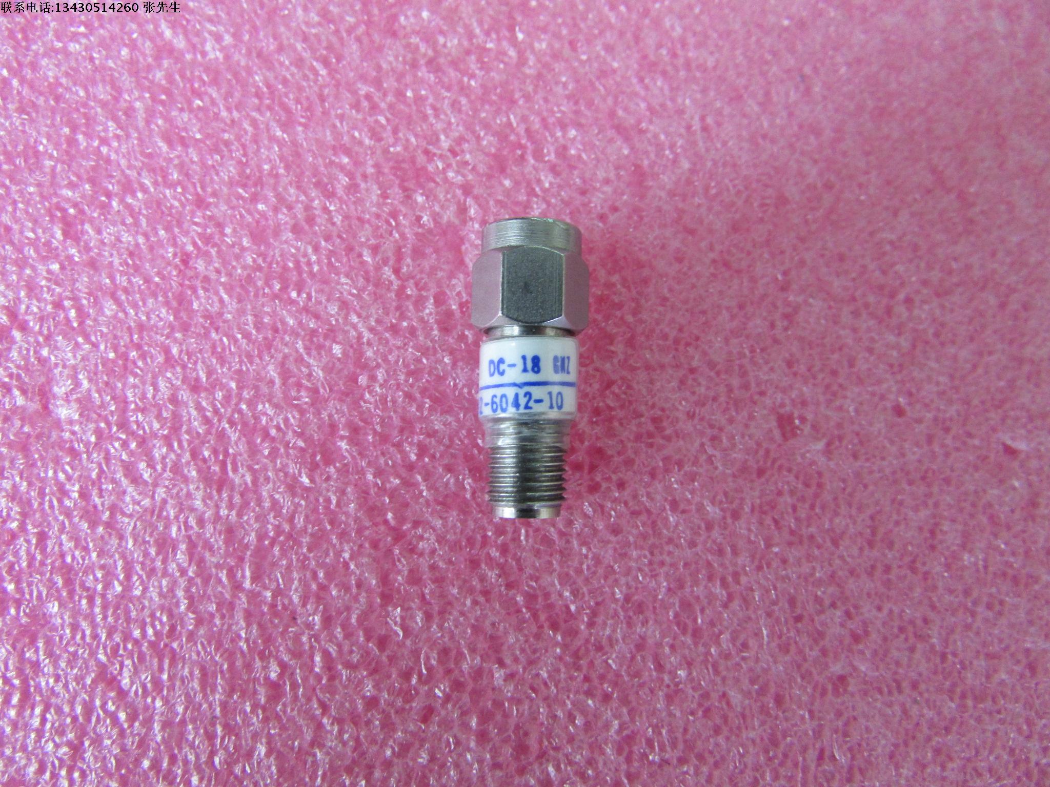 2082-6042-10 M/A-COM 18GHz 2W 10dB SMA射频微波固定衰减器 名 称：固定衰减器 品 牌：M/A-COM 型 号：2082-6042-10  衰 减 量: 10dB 频率范围：DC-18GHz 接 头：SMA公-SMA母 功 率：2W /瓦