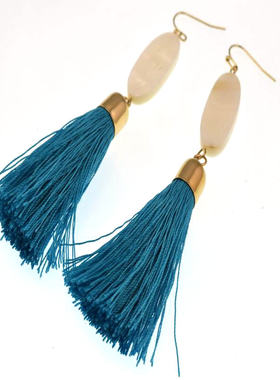 欧美 外贸 原单 流行时尚饰品 夸张流苏贝壳 耳环 耳坠 18424