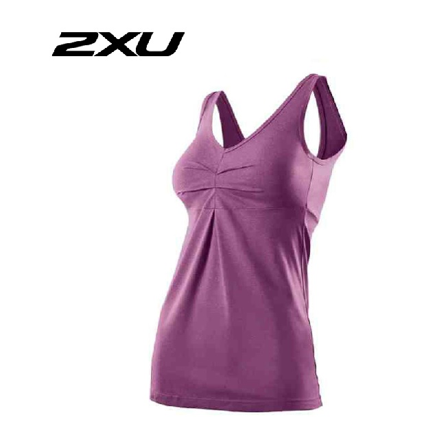 2XU Movement Tank  女款V领运动无袖背心 柔软类棉质面