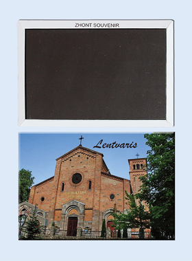 立陶宛 伦特瓦利斯 大教堂 磁性冰箱贴 旅行纪念品 磁贴21916