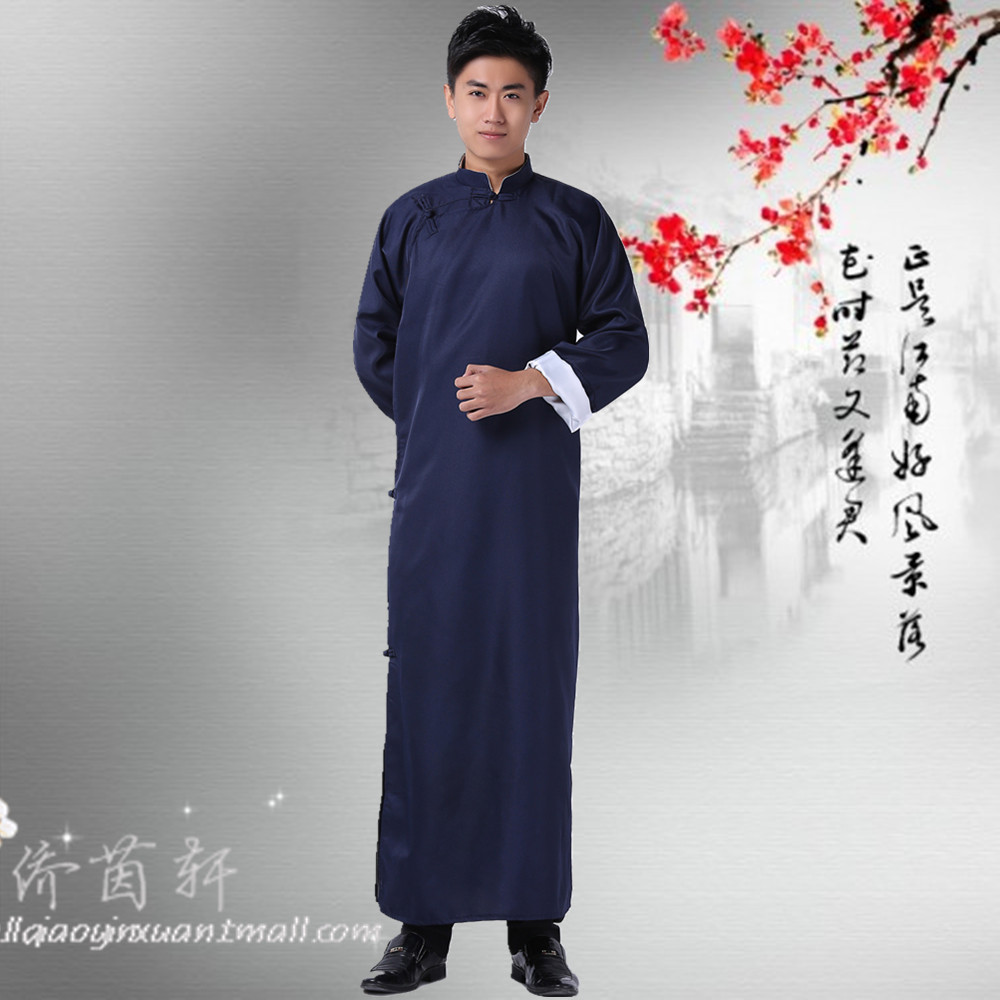 男民国学生装五四青年 男装鲁迅长袍上海滩古装相声服装