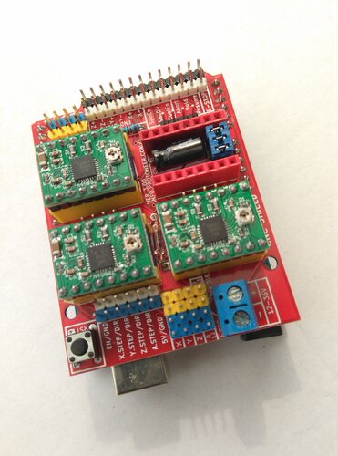 ARDUINO+CNC shield+3个A4988适合三轴雕刻机