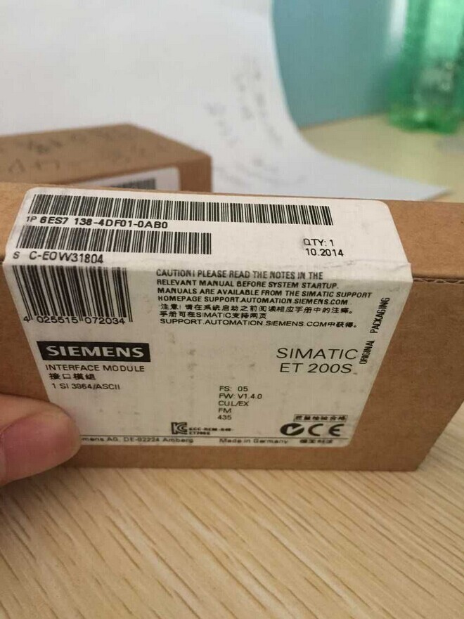 全新 西门子ET200S 6ES7 138-4DF01-0AB0  现货