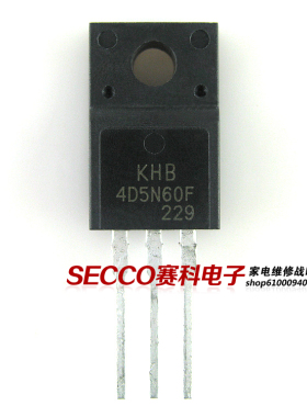 〖原装拆机〗4D5N60F MOS场效管 三极管 电子元器件 TO-220F封装