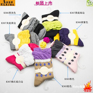 黄包车专柜  可爱花边堆堆袜纯棉女袜/少女袜   春秋冬 青少年袜