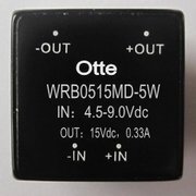 宽电压4.5-9V输入DCDC电源模块转15V隔离稳压 WRB0515MD-5W