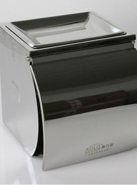 AOLQ奥力奇不锈钢小卷纸架BQ-204A两用壁挂防水卷筒纸盒酒店宾馆