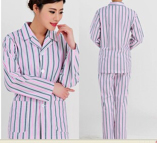 医院病员服纯棉长袖柔软宽松透气男女白大褂医生服护士服特价包邮