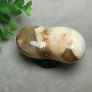 象形小奇石超低价99元 天然马岛玛瑙石把玩件 足 l足常乐 知