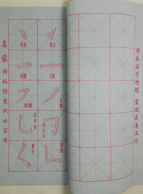 加厚名家特级仿宣纸空白水写布毛笔字贴初学者入门练习水写布套装