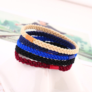 Know Richie Korean headdress woven flower hair accessories twist candy color high elastic band rope string