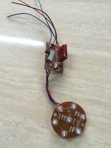 LED手电筒灯板电源板7粒草帽灯板