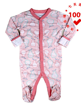 正品老海军OLD NAVY梨子婴幼儿连体衣长款包屁爬服纯棉哈衣女宝宝