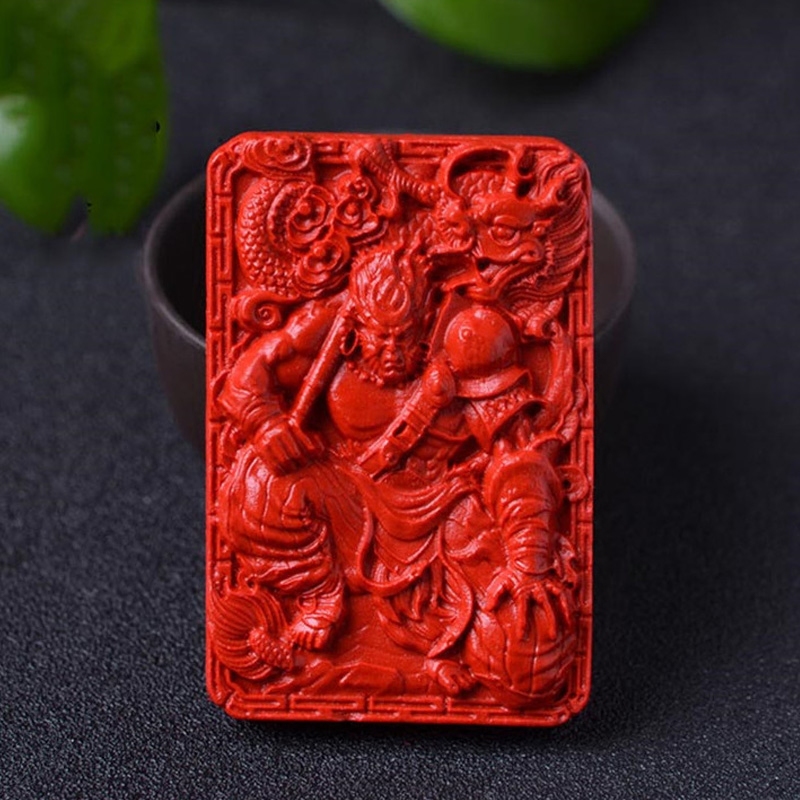 台湾原色朱砂斗战胜佛吊坠齐天大圣玉佩项链孙悟空男女挂件送证书