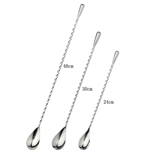 Мешалка 酒吧调酒 调酒泪点吧勺/螺纹吧勺/细螺旋吧勺/泪滴吧勺bar spoon