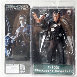 【孩仕宝】玩具模型 NECA 终结者 T1000 液体金属警察 双头战损版