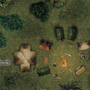 地下城 奴隶营盘场景 跑团地图 可擦写棋盘 GM 冒险TRPG 角色扮演