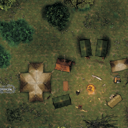 地下城 奴隶营盘场景 跑团地图 可擦写棋盘 GM 冒险TRPG 角色扮演