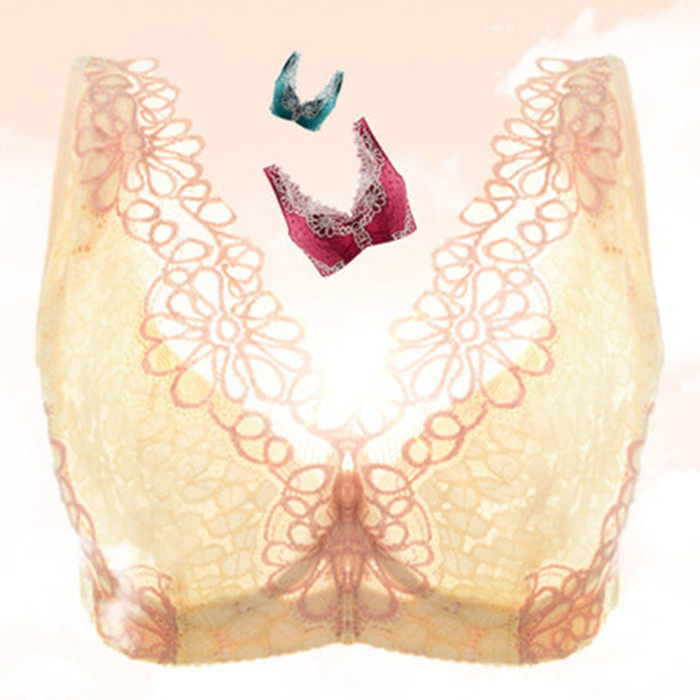 2件减5元】戴歌华性感美背 无钢圈文胸内衣聚拢调整型 夏季新款女