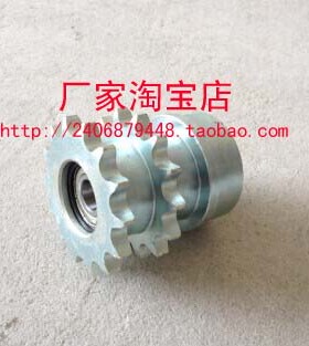 铁链轮08B11齿 10A13齿铁链轮 滚筒配件 积放式双排塑钢链轮