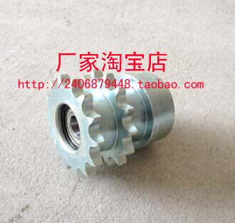铁链轮08B11齿 10A13齿铁链轮 滚筒配件 积放式双排塑钢链轮