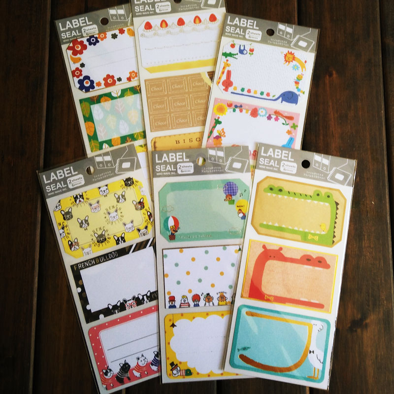 可爱日单超大号风格一包6张手帐