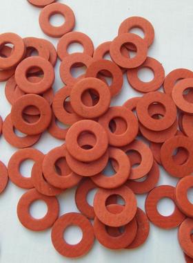 厚度2mm压力表红钢纸垫片3mm绝缘红钢纸垫片 红介子 钢纸密封垫片