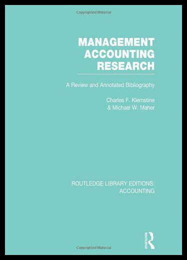 【预售】Management Accounting Research (Rle Accounting):