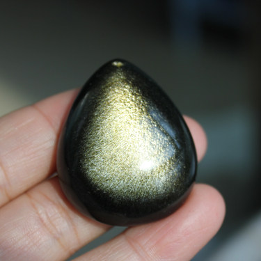 水玉冰魄天然金曜石吊坠 金曜石祼石吊坠 强光金砂眼 黑曜石吊坠