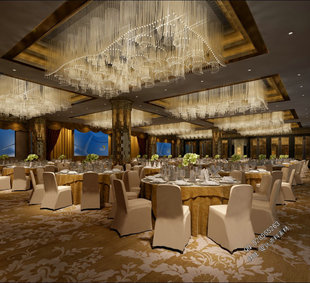星级酒店宴会厅会议厅高清照片设计素材奢华欧式酒店设计独家整理