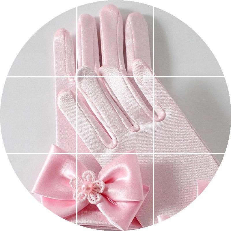 Gants pour fille en satin - Ref 2150071 Image 1