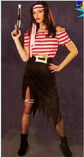 cosplay女海盗服装 成人海盗服装 加勒比海盗 杰克海盗船长服装