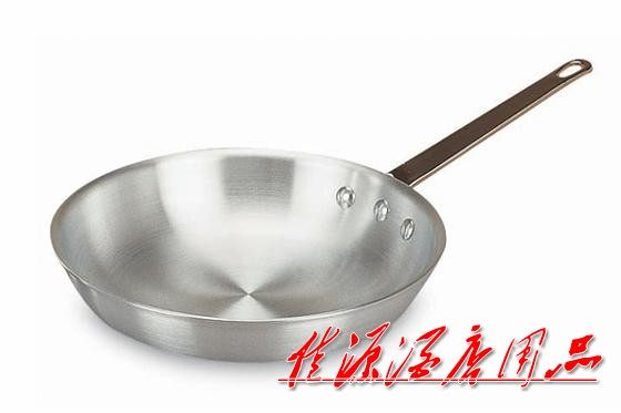 易厨乐加厚不沾单柄平底沙光铝煎盘煎锅无涂层纯铝煎锅西厨生煎锅
