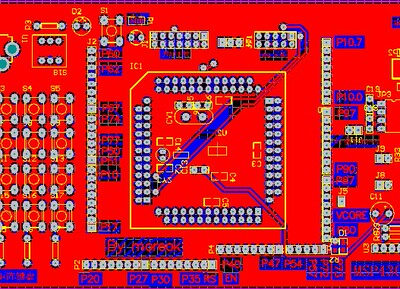 MSP430F5438开发板pcb MSP430F5438A原理图 MAX3232 矩阵键盘