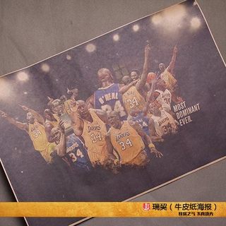 沙奎尔奥尼尔海报O'Neal大鲨鱼湖人队球星 NBA总决赛MVP球员海报