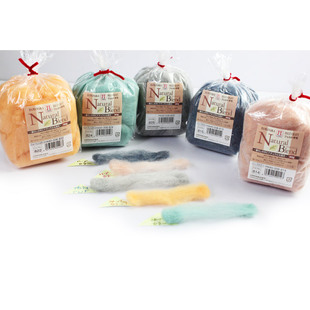 Blend系列 日本hamanaka短纤自然绒感羊毛Natural 酱酱羊毛毡