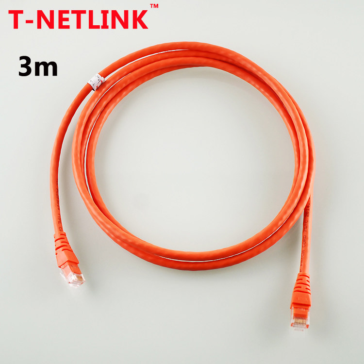 3米T-NETLINK网络跳线 千兆六类网线 机制成品兆跳线 纯铜跳线