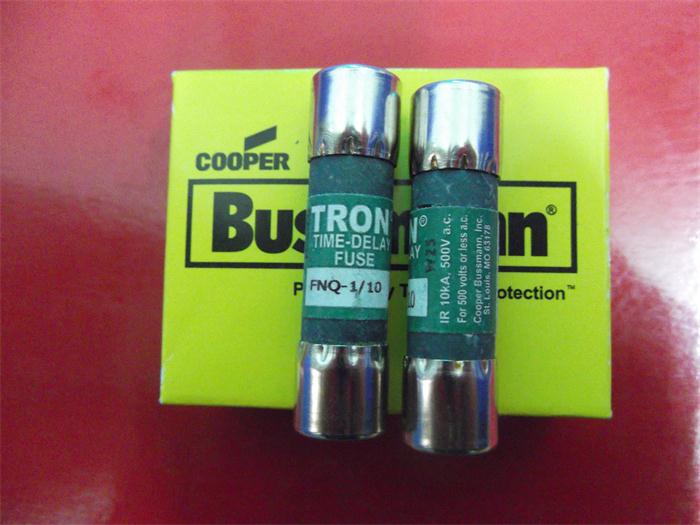 FNQ 1/10 延时熔断器保险丝TRON陶瓷10X38 BUSSMANN正品 0.1A500V