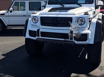 W463 G550 G500 4x4 平方 改装 奥利奥 中网 白框 黑网 中网格栅