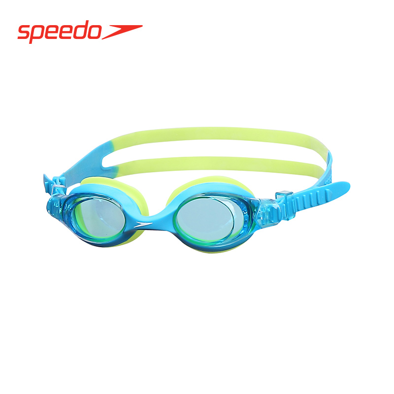 Speedo/速比濤 休閑健身高清防水防霧拼接撞色 兒童泳鏡