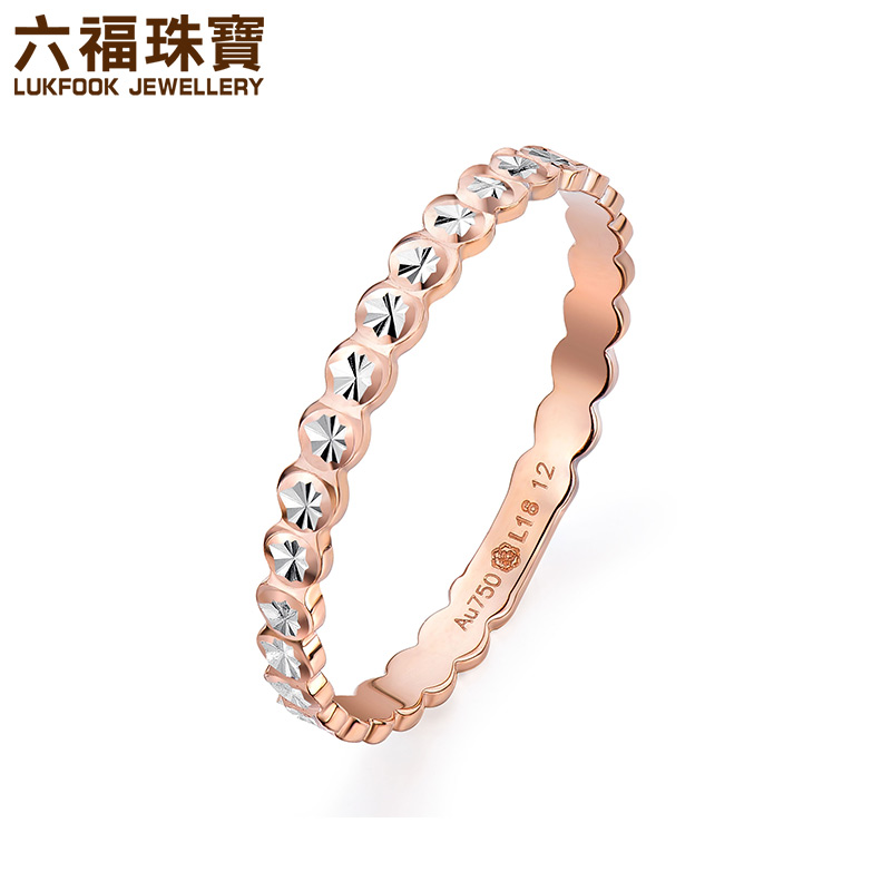 Áù¸£Ö鱦18K½ð½äÖ¸ÂúÌìÐǾ«ÃÀ³µ»¨Å®K½ð½äÖ¸±Õ¿Úβ½äL18TBKR0002D