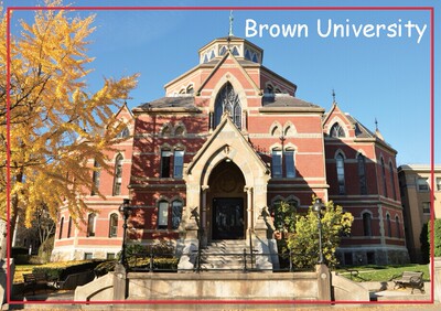 定制 美国常春藤 布朗大学 纪念品 创意冰箱贴磁贴20093