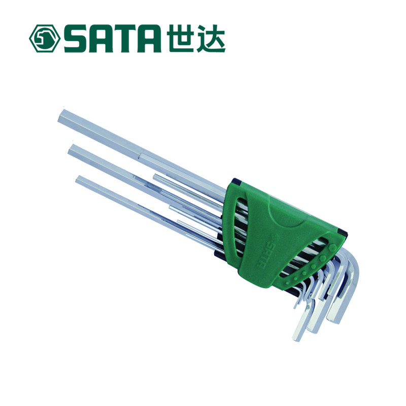 世达sata五金工具L型球头加长内六角扳手套装六棱扳手螺丝刀09105
