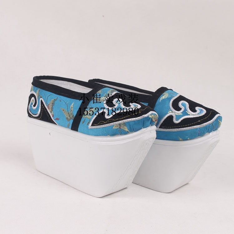 小生越剧梁祝靴高厚底鞋公子书生才子鞋古装京剧戏曲登云履云头鞋